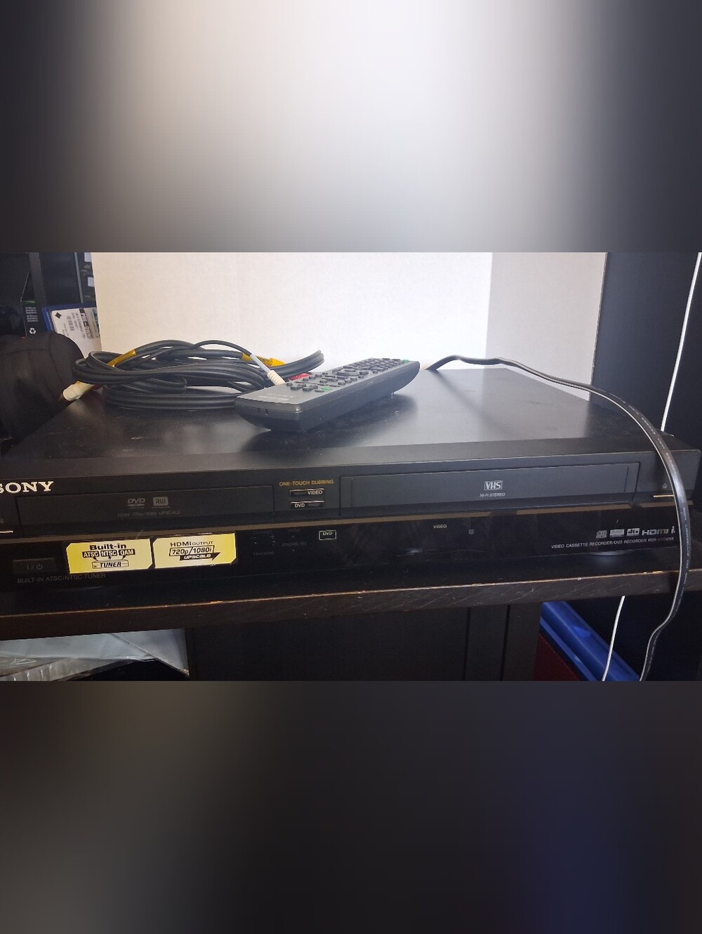 Sony RDR-VXD655 DVD Recorder VHS Combo HDMI Tested READ -SELLING AS PARTS ONLY